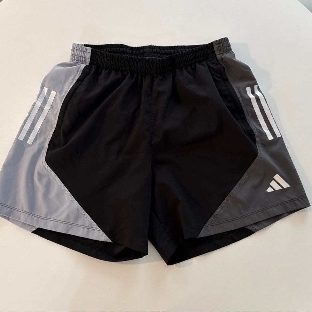 Adidas Athletic Shorts in Black and Gray - Picture 2 of 9